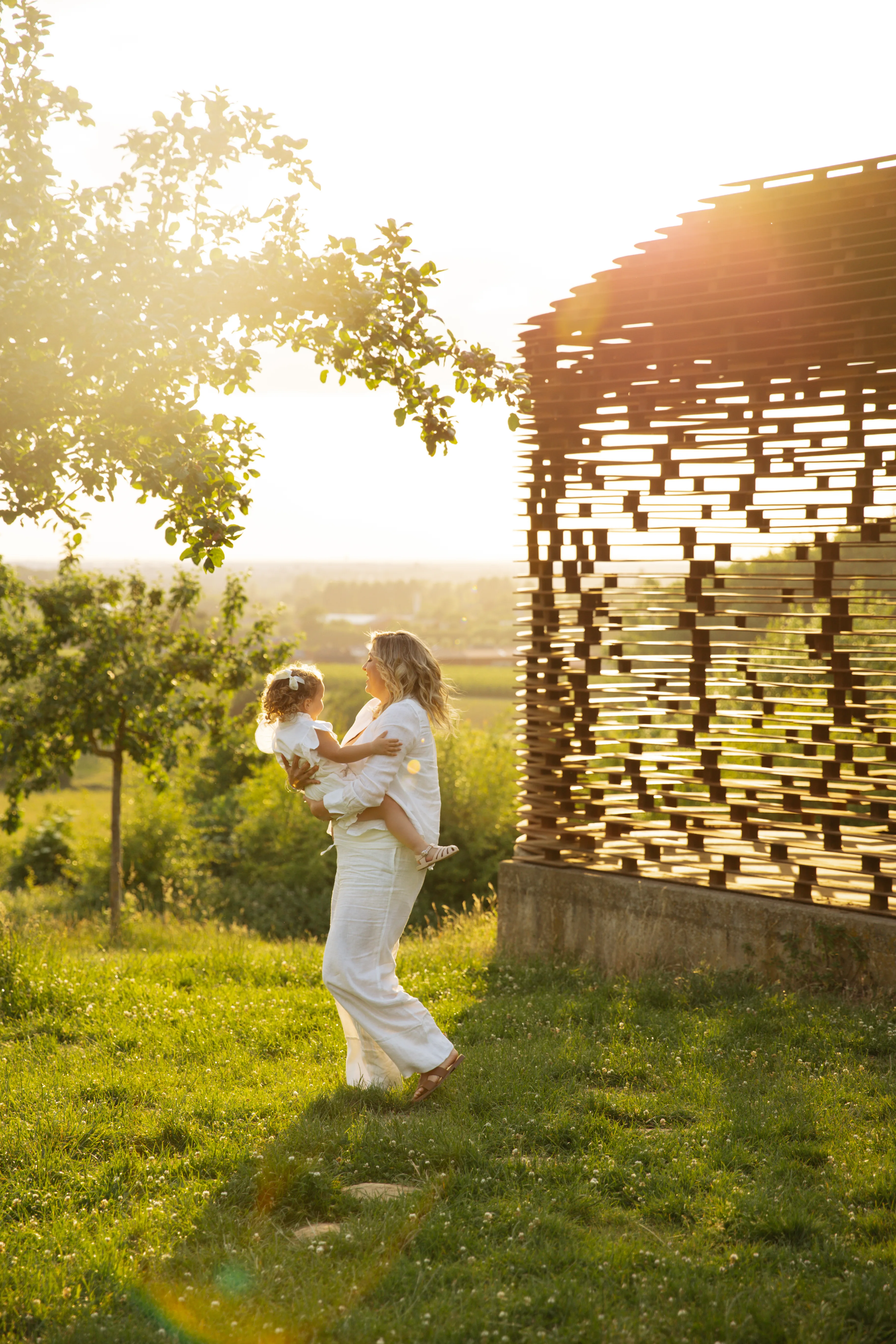 Professional portrait photoshoot in soft light
